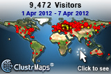 Locations of visitors to this page